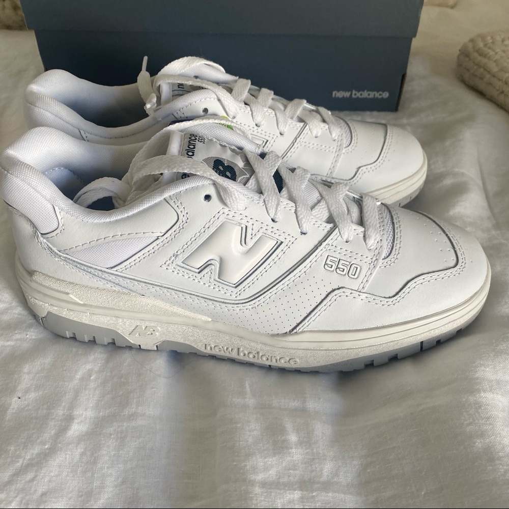 NWT new balance 550 white grey men’s size 7